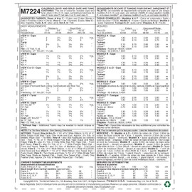 McCall's Costumes M7224, Children's Costume Cape and Tunic Sewing Pattern