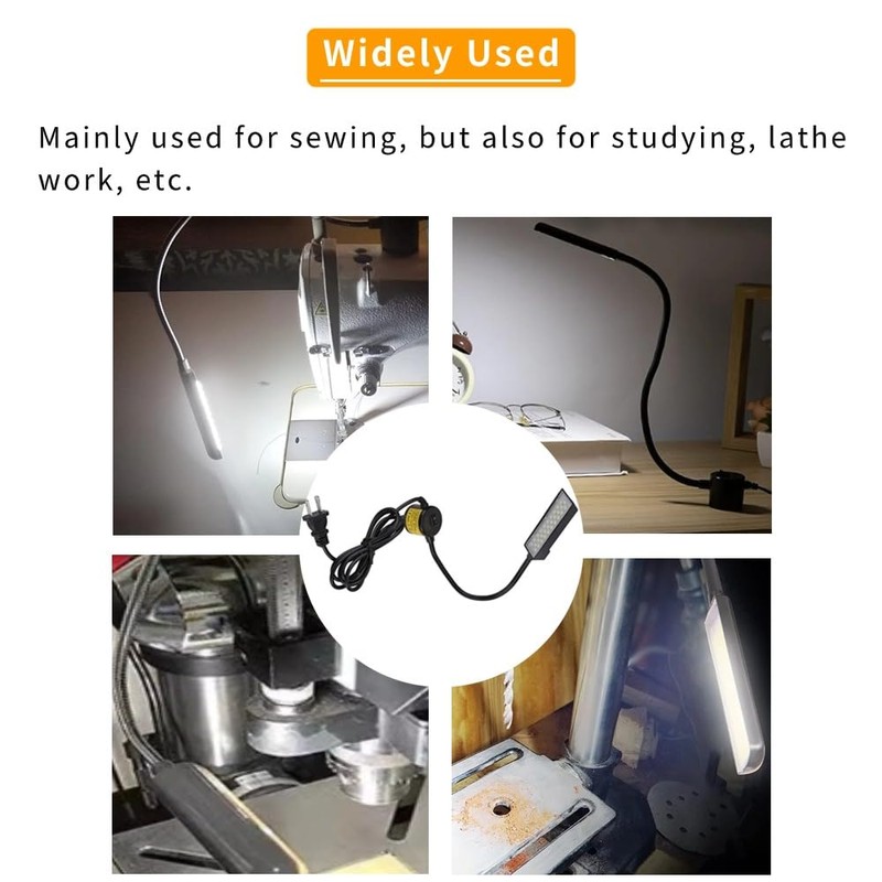 VINGVO LED Sewing Machine Light, 30 LEDs Flexible Work Light