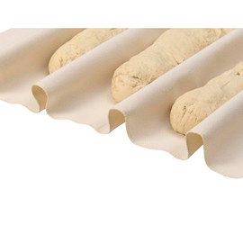 Mrs. Anderson's Baking Dough Proofing Cloth, Heavyweight Unbleached Cotton Couche, Large Size for up to 6-7 Baguettes