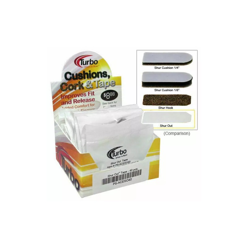Turbo Shur Out bowling Tape - 5 individual pieces