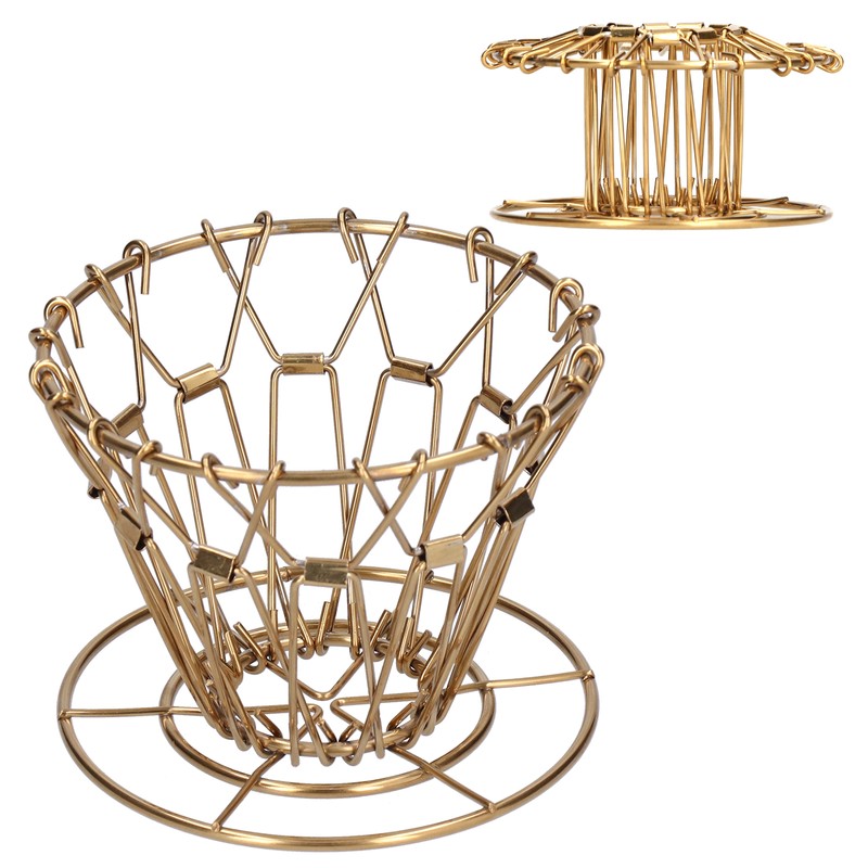 Pour Over Coffee Dripper 304 Stainless Steel Foldable Portable Drip