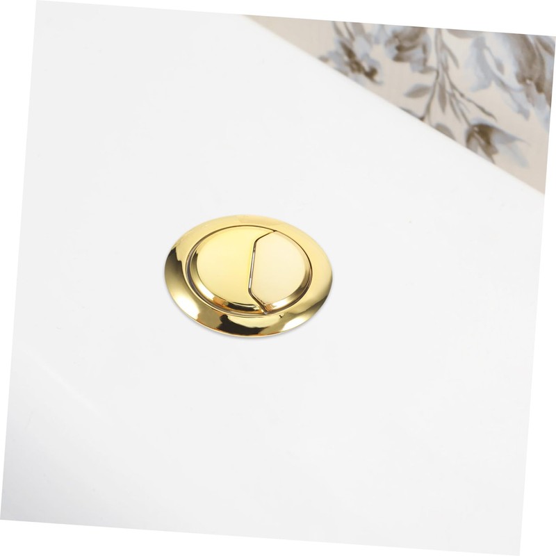 Operitacx Gold Toilet Dual Flush Button Brush Gold Dual Flush