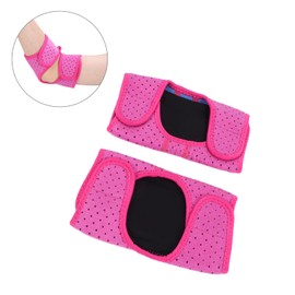 Kids Elbow Support Brace, Breathable Comfortable Strong Support Adjustable Size Relieve Pain Kids Elbow Brace Pads for Children for Outdoor Use(rose Red)