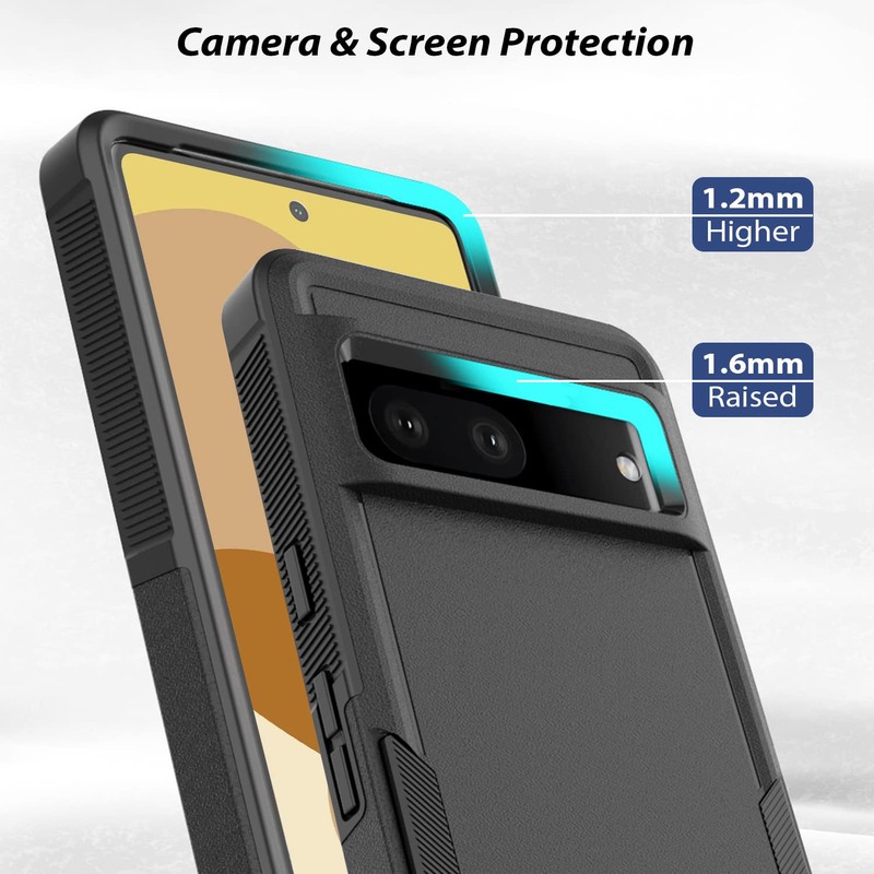ZUSLAB Rugged Case for Pixel 7a Rugged Defender Protective Heavy