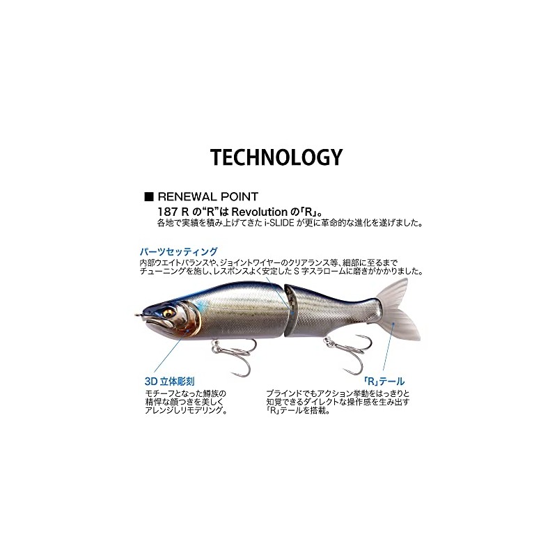 Megabass i-SLIDE 187 R SW Floating Japanese Ayu