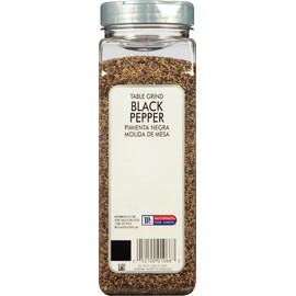 McCormick Culinary Table Grind Black Pepper, 18 oz - One 18 Ounce Container of Coarse Ground Black Pepper, Perfect on Vegetables, Rubs, Roasts and More