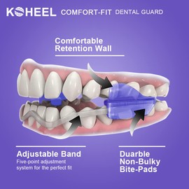 KOHEEL Adjustable Bite Splint for Bruxism, Teeth Grinding Splint Instant Portable Bite Splint 2 Pack (Moderate for Moderate Teeth Grinding)