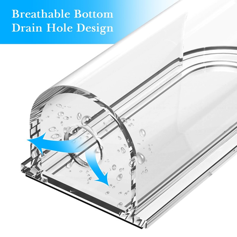 Linkidea Wall Mount Electric Toothbrush Holder, Acrylic Power Toothbrush Hanger,