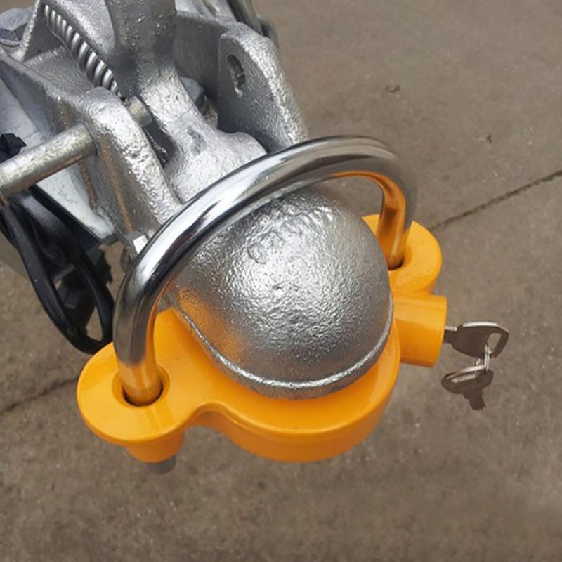 Trailer Hitch Security Lock,U-Shaped Universal Ball Hitch Lock,Hitch Security Adjustable