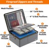 ENGPOW Fireproof Document Box, Hard Case File Box with Fireproof