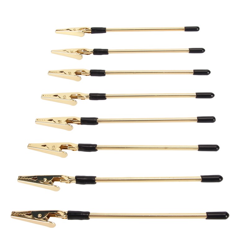 10Pcs Metal Memo Clips Gold Color Electroplated Safe Light Strong
