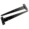 Merriway BH01986 (2 Pcs) Light Duty Strap Tee Hinge, Black