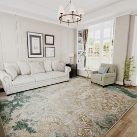 H.VERSAILTEX Area Rugs for Bedroom Shag Area Rug 9x12 Ft Carpet Indoor Floor Rug for Kids Anti-Skid Durable Rectangular Rug, Chandra - 9x12 Feet