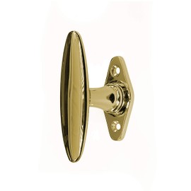 Antikas - Window olive in polished brass - window handle, window fittings - 9.2 x 5.3 cm