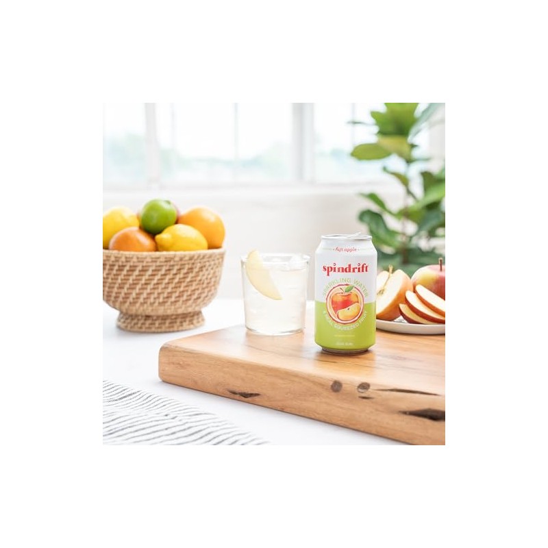 Spindrift Fuji Apple Can 12 Ounce (Pack of 24)