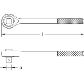 CS Unitec | Non-Sparking Aluminum Bronze Socket Ratchet Wrench | 1/4In Hand Tool