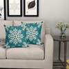 Sivirary Teal Christmas Pillow Covers 18x18 Inch Set of 2,