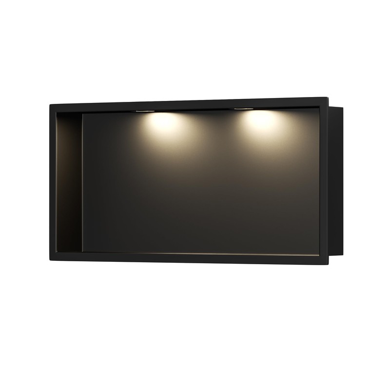 Qeke Stainless Steel Shower Niche 24" X 12", No Tile