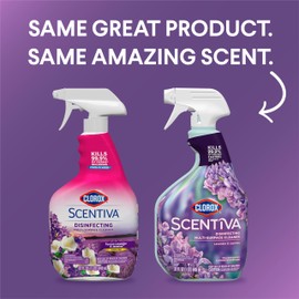 Clorox Scentiva Disinfecting Multi-Surface Cleaner, Lavender and Jasmine, 32 Fl Oz (Pack May Vary)