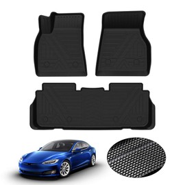 KUST Floor Mats for 2025 2026 Kia K4 Sedan, All Weather Floor Liners Front Rear 2 Row Car Mats for K4 Accessories Anti-Slip TPE Rubber Raised Edge