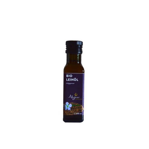 Allgäuer Ölmühle Organic Linseed Oil, Pack of 3 (3 x