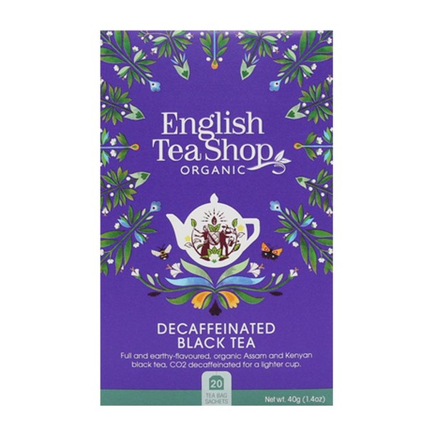 English Tea Shop 20 Organic Decaffeinated Black Teabags