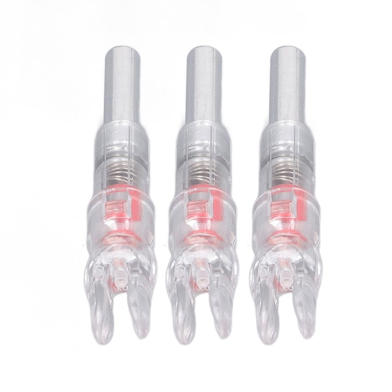 3PCS Lighted Nocks for Arrows Automatic Lighting 6.2mm Internal Diameter