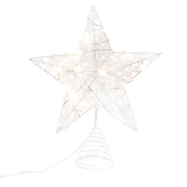BESPORTBLE Christmas Tree Topper Star, Christmas Led Lightup Tree Topper Light Up Tree Star Hollow Christmas Star for Xmas Tree New Year Holiday Decoration