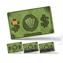 Credit Card Pattern Sticker, Creative Waterproof Non-slip Sticker, Anti-scratch Self Adhesive Sticker for Credit Card, Debit Card, Transportation Card, Fall Decor, Men Gifts