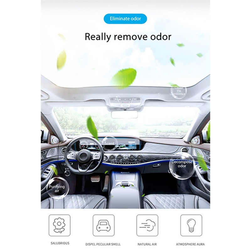 Car Air Purifier Ionizer Air Cleaner Portable low Noise Odor