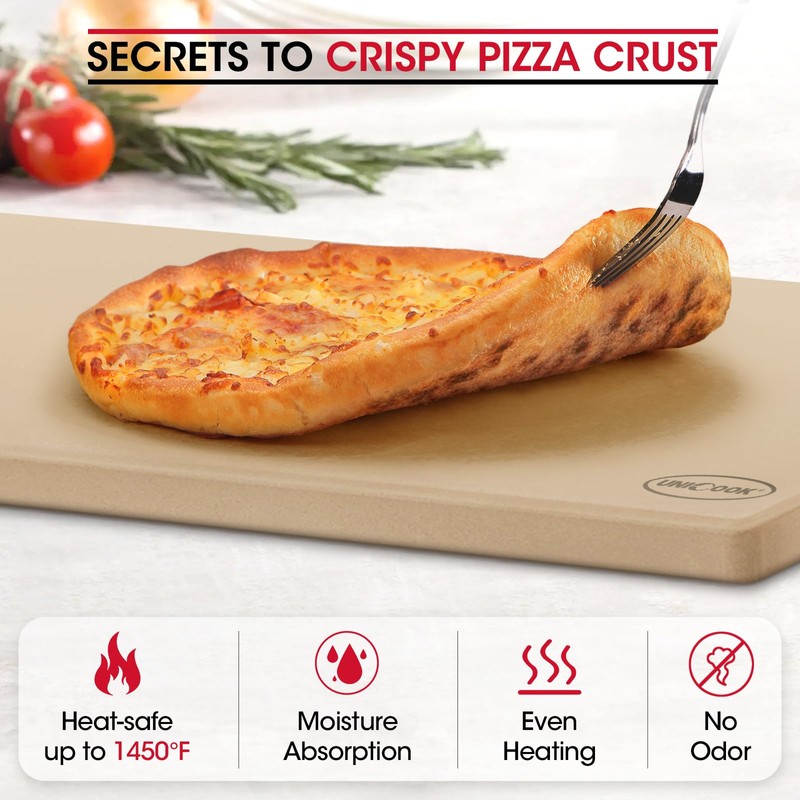 Unicook XX-Large Pizza Stone 26" x 17.5" x 0.6" for