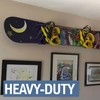 StoreYourBoard Adjustable Surfboard Storage Rack, 4 Board Wall Mount Display,