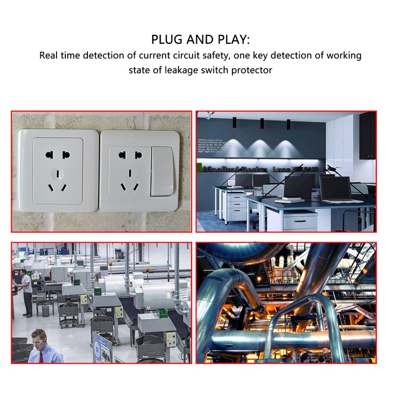 Socket Tester Outlet Electrical Receptacle Detector Phase Supply Polarity Voltage