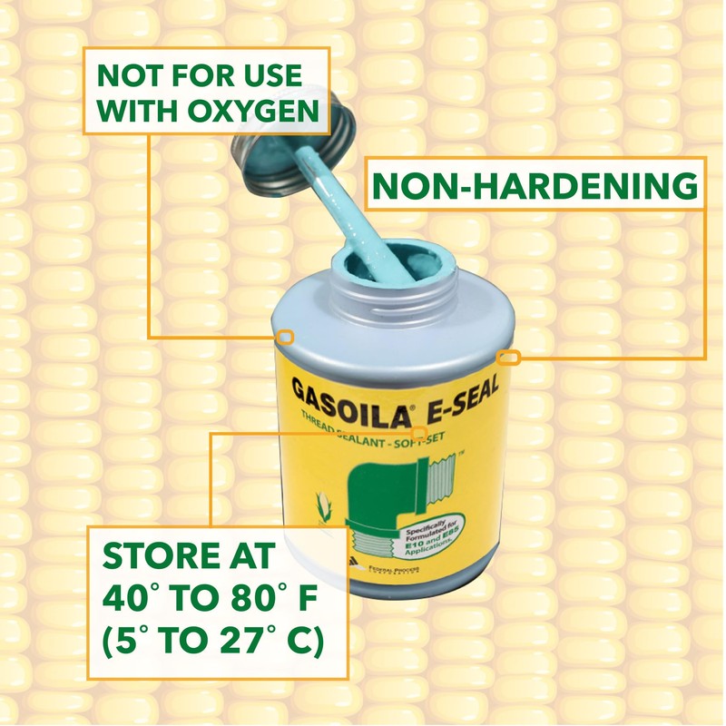 Gasoila Thread Sealant for Ethanol E10 & E85 Applications, Non-Hardening,