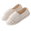 Women’s Extra Wide Easy Closure Jewel Slippers for Seniors, Elderly,
