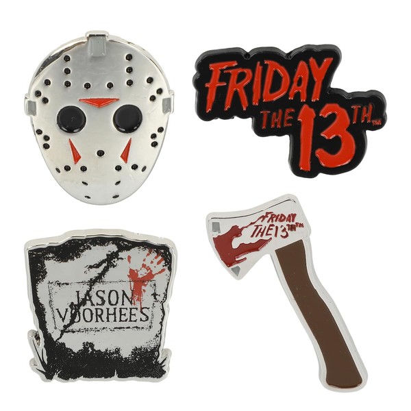 Bioworld Friday the 13th Jason Voorhees Lapel Pins (Set of
