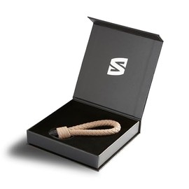 SERASAR Llavero Cuero Vacuno con Anilla Acero Inoxidable para Coche y Casa
