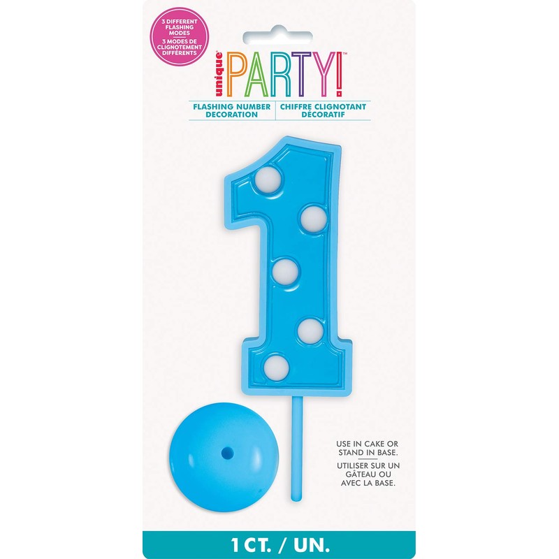 Unique Party Decoration, Number 1, Blue