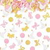 JarThenaAMCS 500Pcs Pink Bow Silly Goose Confetti 18 Designs Glitter