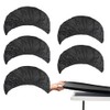 KRISMYA 6 Pack Fitted Tablecloth for 6 Foot Tables, Black