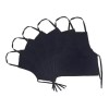 Like Shop 10 Mandiles 3 Bolsas Negro Gabardina Ligera Delantal Algodón