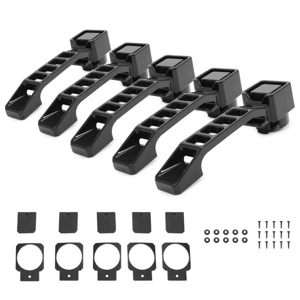 Unbranded For Jeep Wrangler JK/JKU 2007-2018 Black Exterior Door Handles