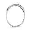 Tesori & Co 10k White Gold Lightweight Dainty CZ Wedding