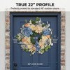 Quixem 22 Inch Hydrangea Wreath for Front Door Decor, UV