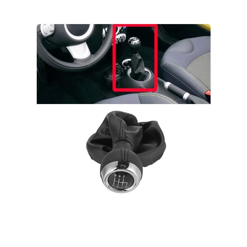 car passion Gear Knob Set (Gaiter + Gear Knob +