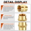 Rebower 10 Pack FeMale to FeMale Adapter, 1/2" FNPT x