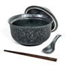 Niturceal Ceramic Ramen Bowl Set Ramen Noodle Bowl with Lid