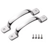 YUDTKK Heavy Duty Door Pull Handle, Stainless Steel Mirror Polish,5-3/5''