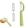 Vegetable Peeler Set with 1 Peeler & 2 Replacement Blades