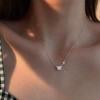 TseenYi Dismond Cat Pendant Necklace Cubic Cat Necklace Silver Cz